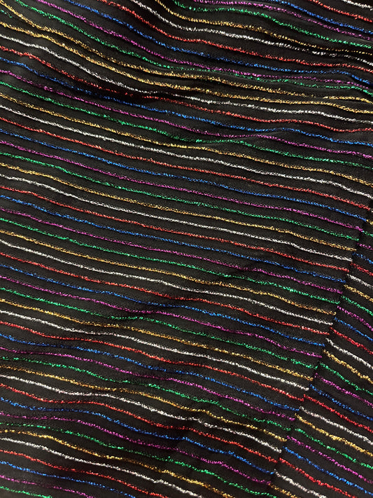 Jumpsuit lurex regenboog glitter