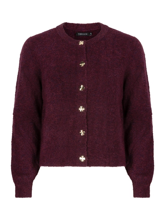Cardigan eden aubergine