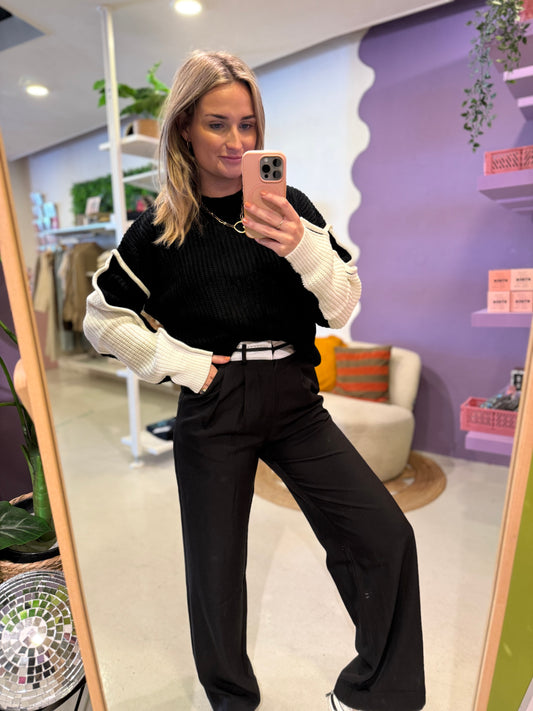 Zalika knit sweater black