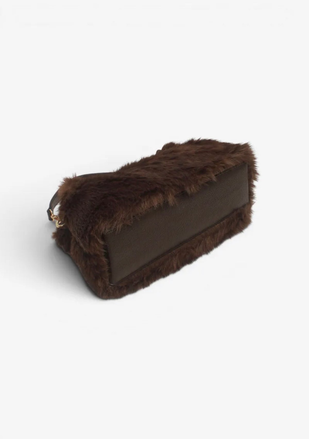 Faux fur tas bruin