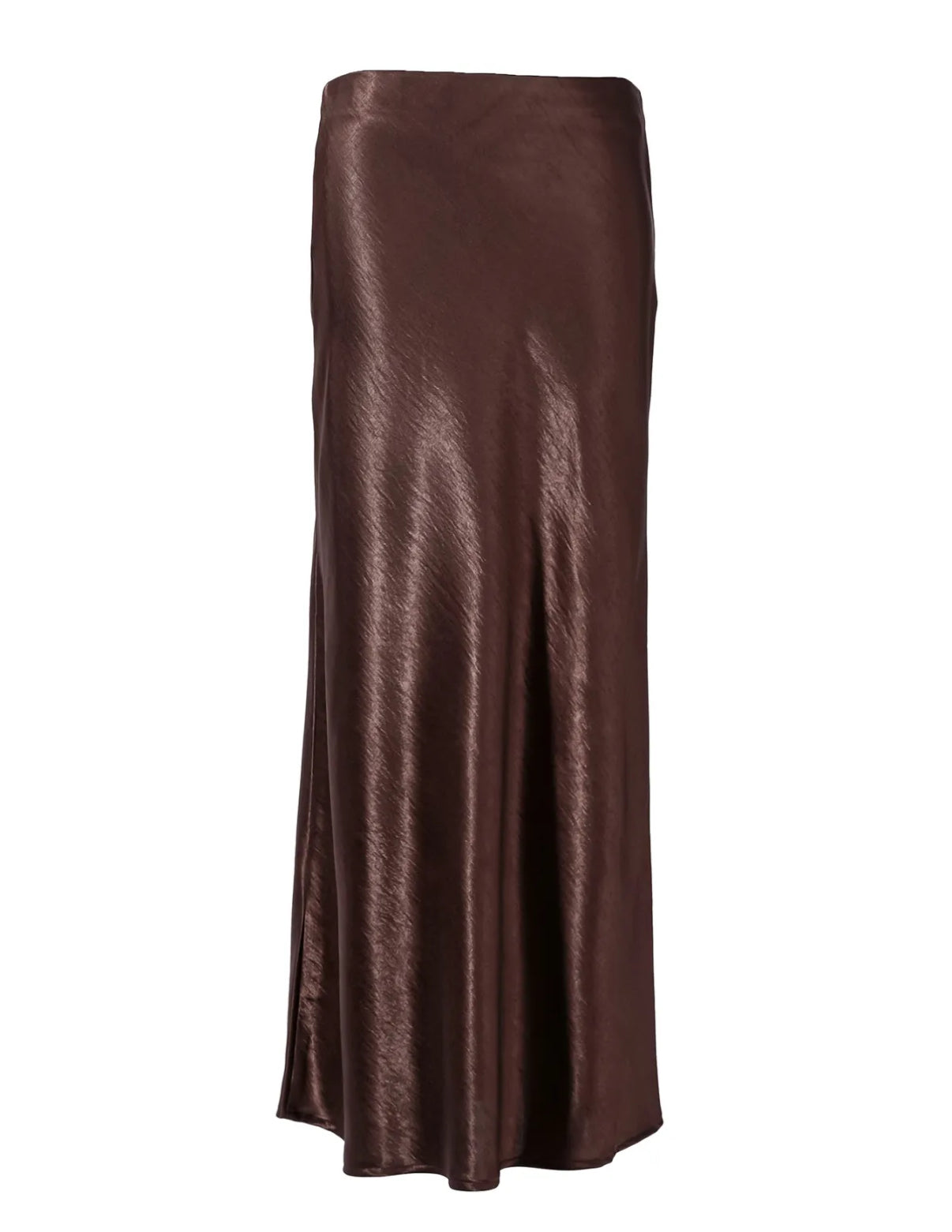 Silky midi rok bruin