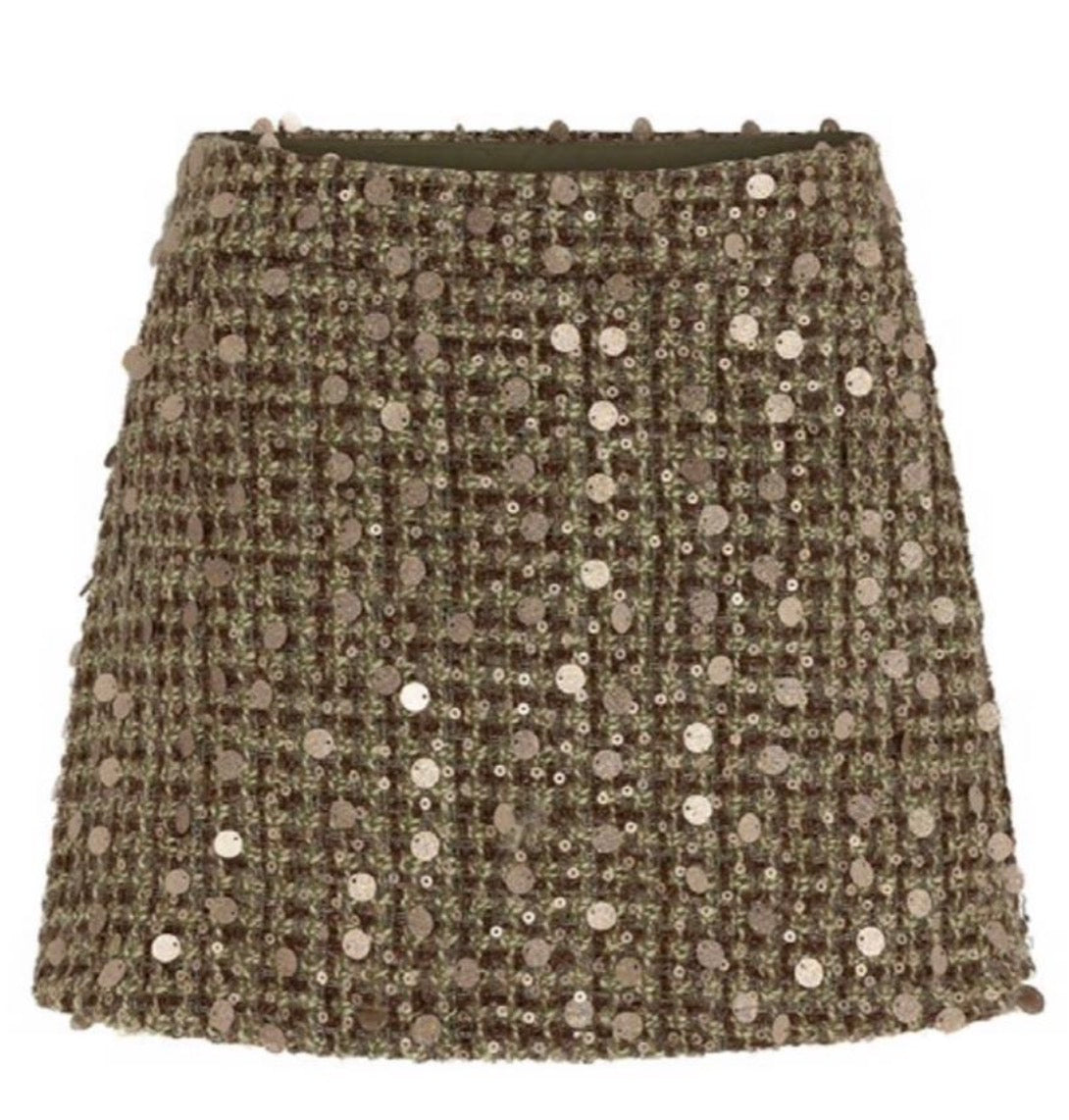 Glitter skort green
