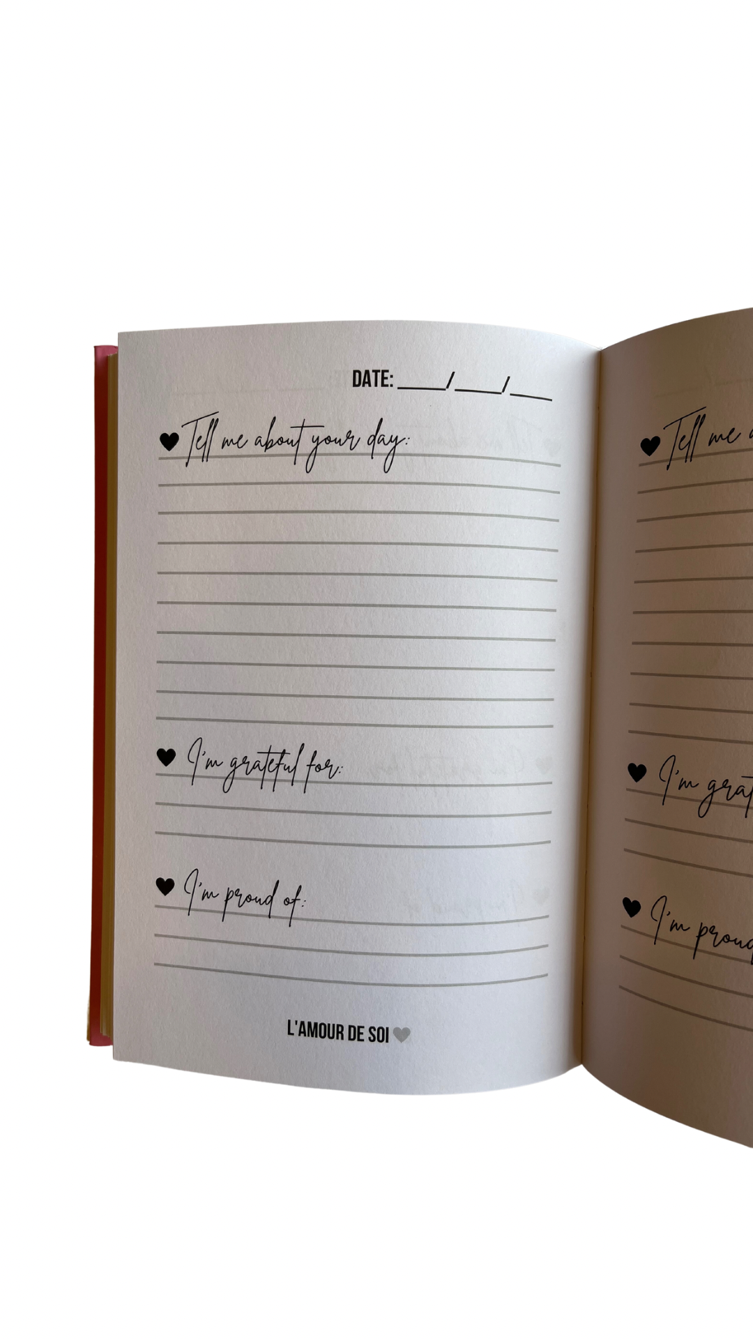Gratitude journal pink