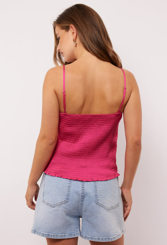 Millicent top bright pink