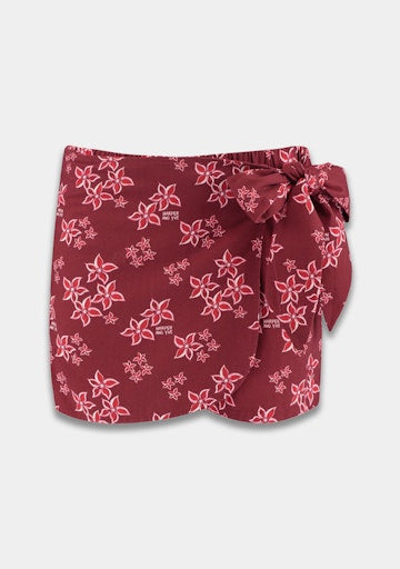 Emila skort pink star wine berry