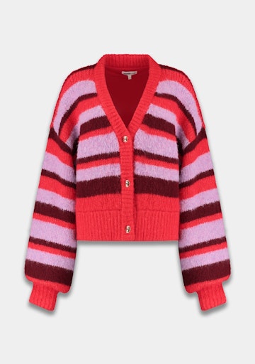 Noor cardigan stripe multi lila love