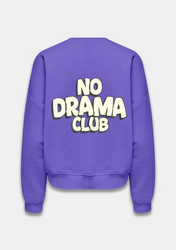 No drama club sweater paars