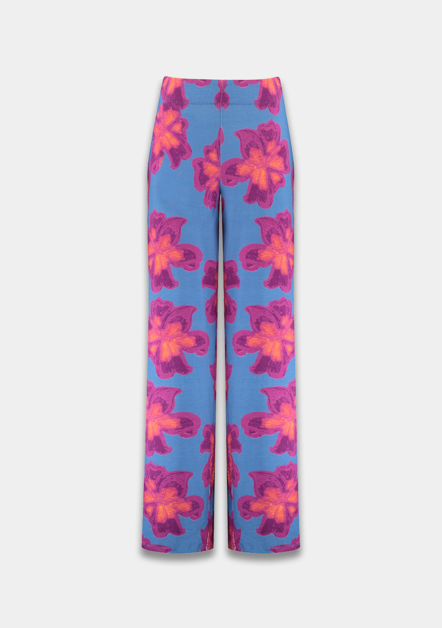Jane pants bold flower- wild aster