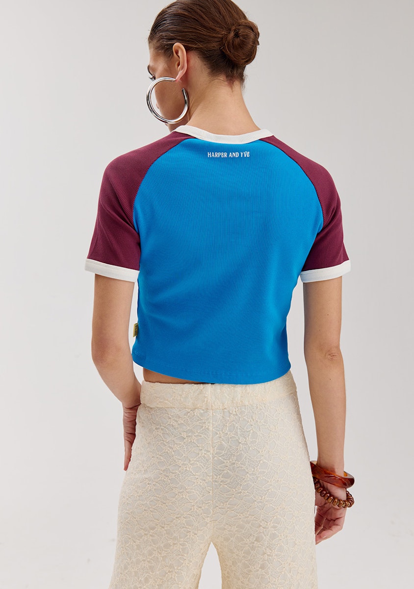 Soly shirt intense blue/cassis
