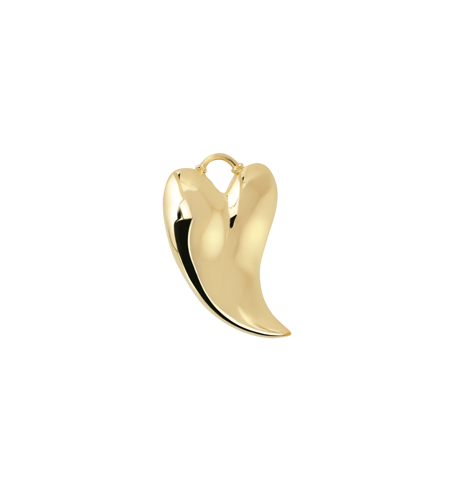 Psychedelic Heart Charm gold plated (bedel per stuk)
