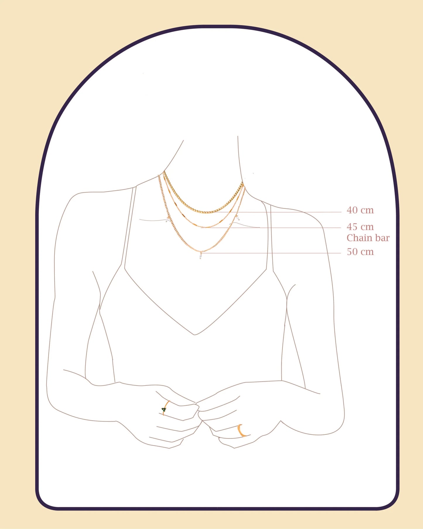 Ketting Chain square Gold plated