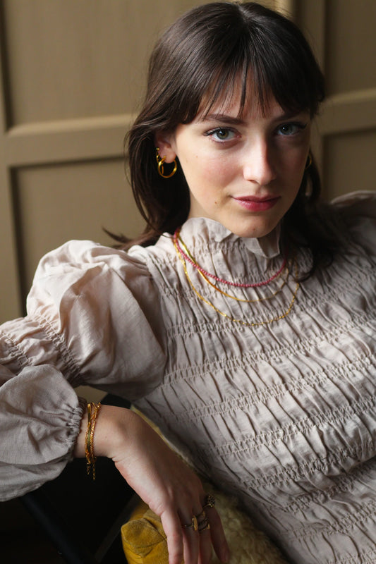 Ketting Chain square Gold plated