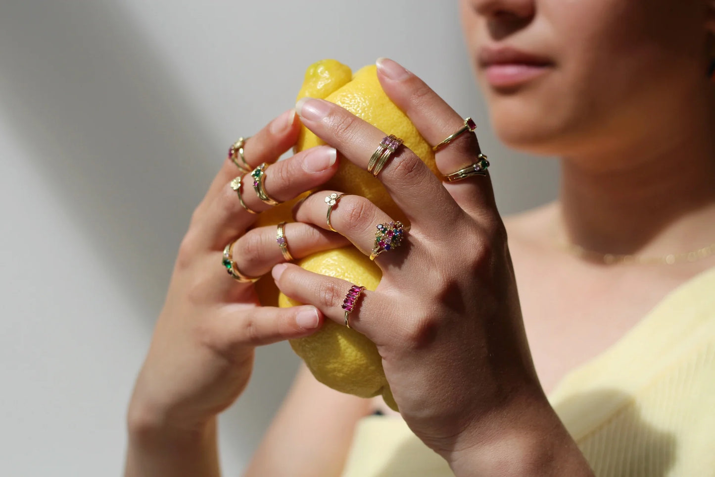 Ring Clover Brass