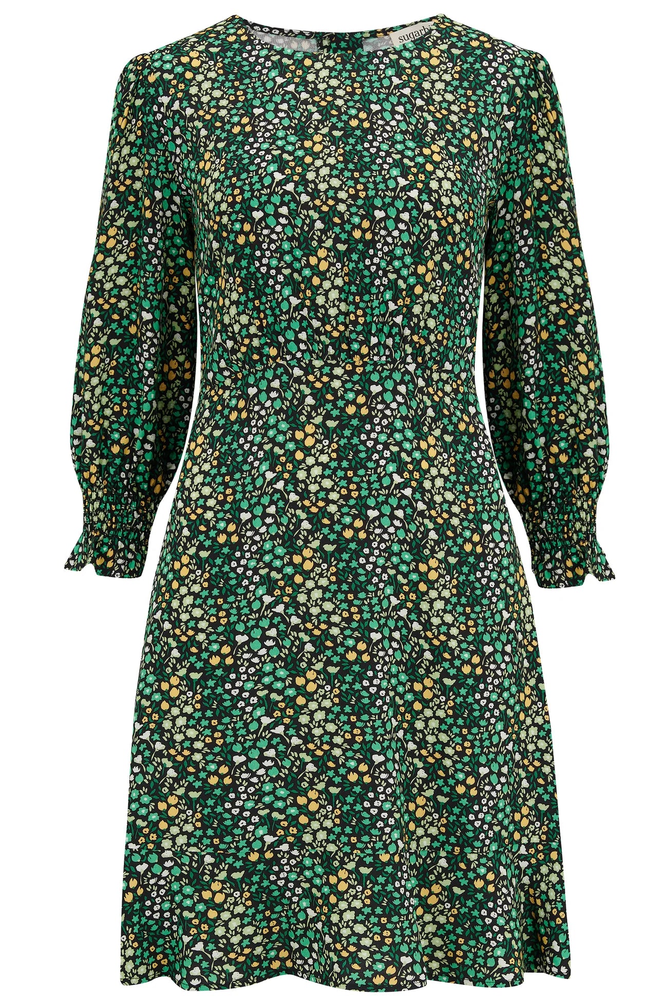 Lorelei dress green print