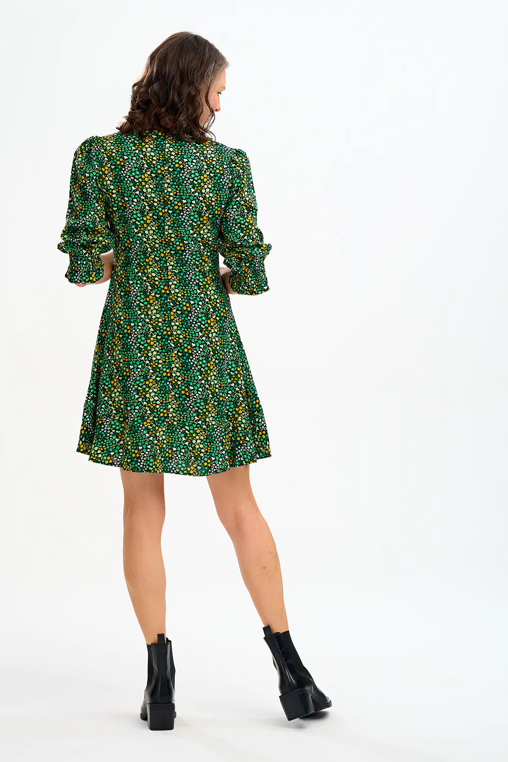 Lorelei dress green print