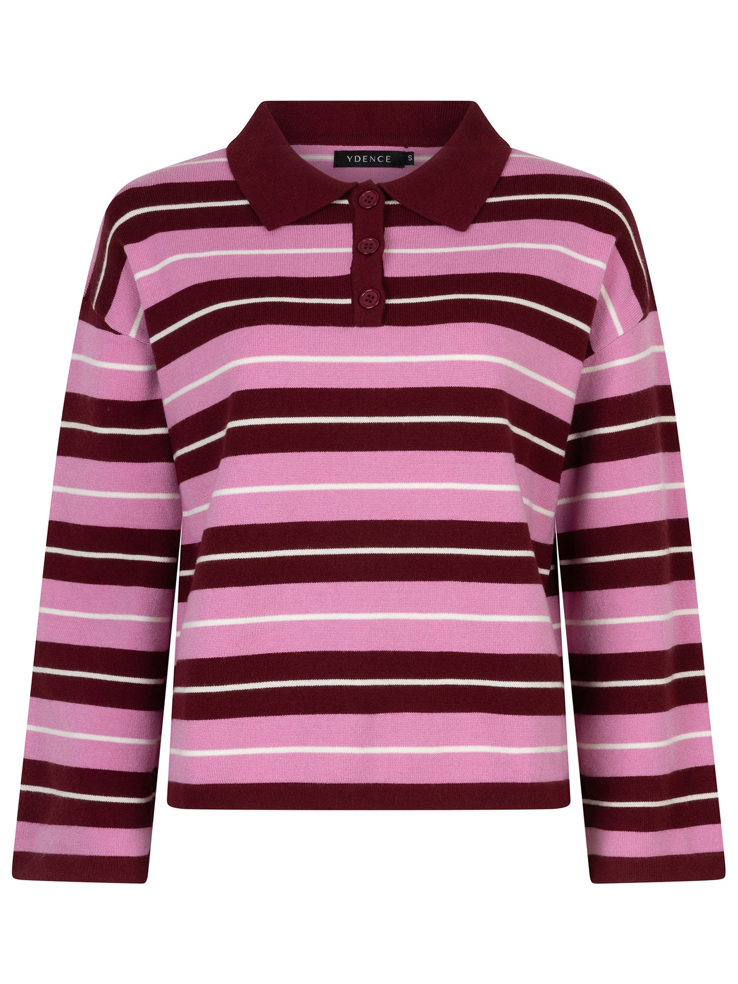 Knitted top balou burgundy/pink
