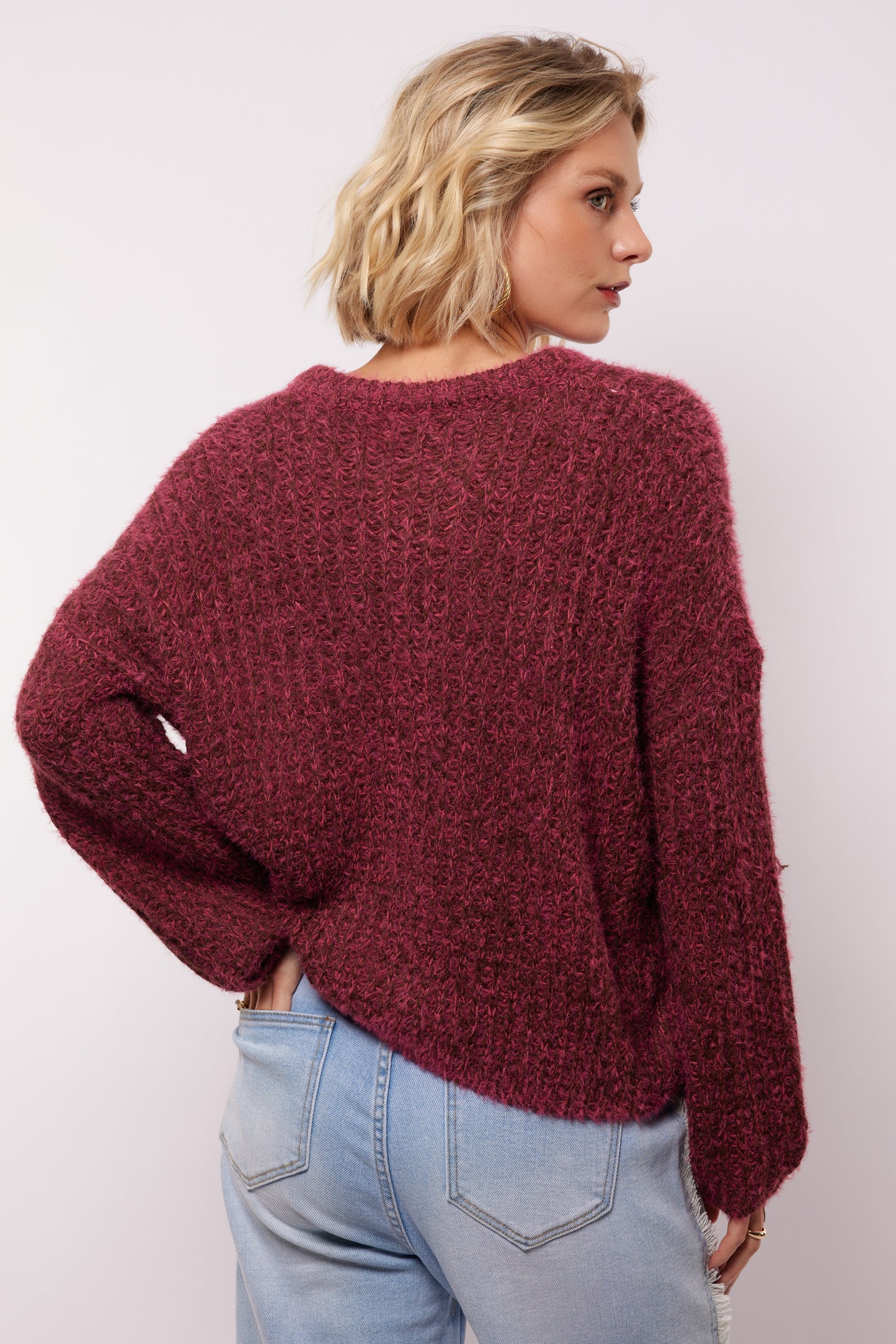 Kalista knit cardigan fresh raspberry
