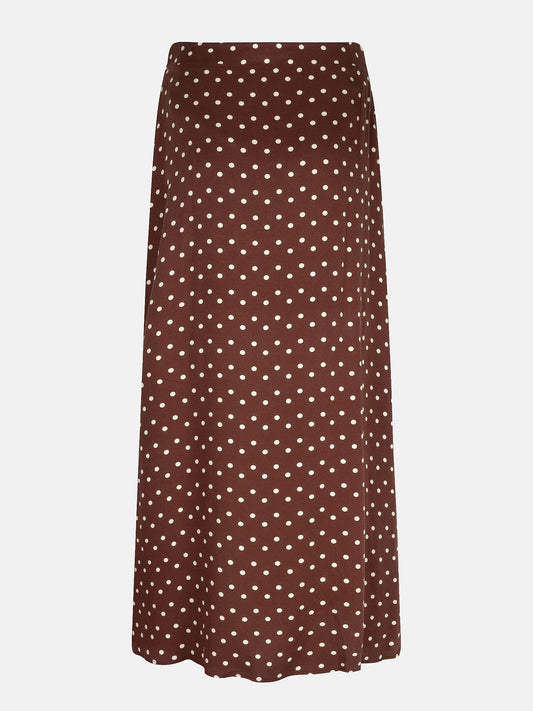 Skirt Louis bruin polkadot