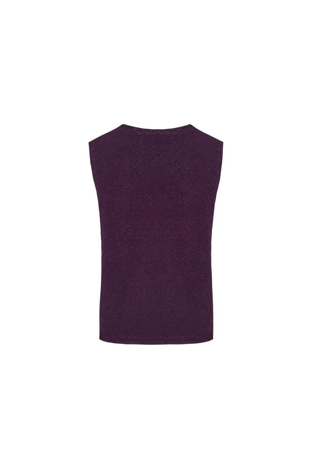 Blair knitting top royal plum/ cloud blue