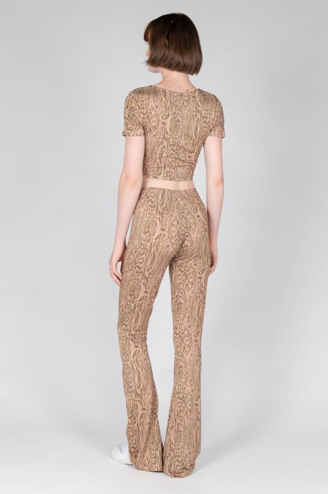Flared broek swirl