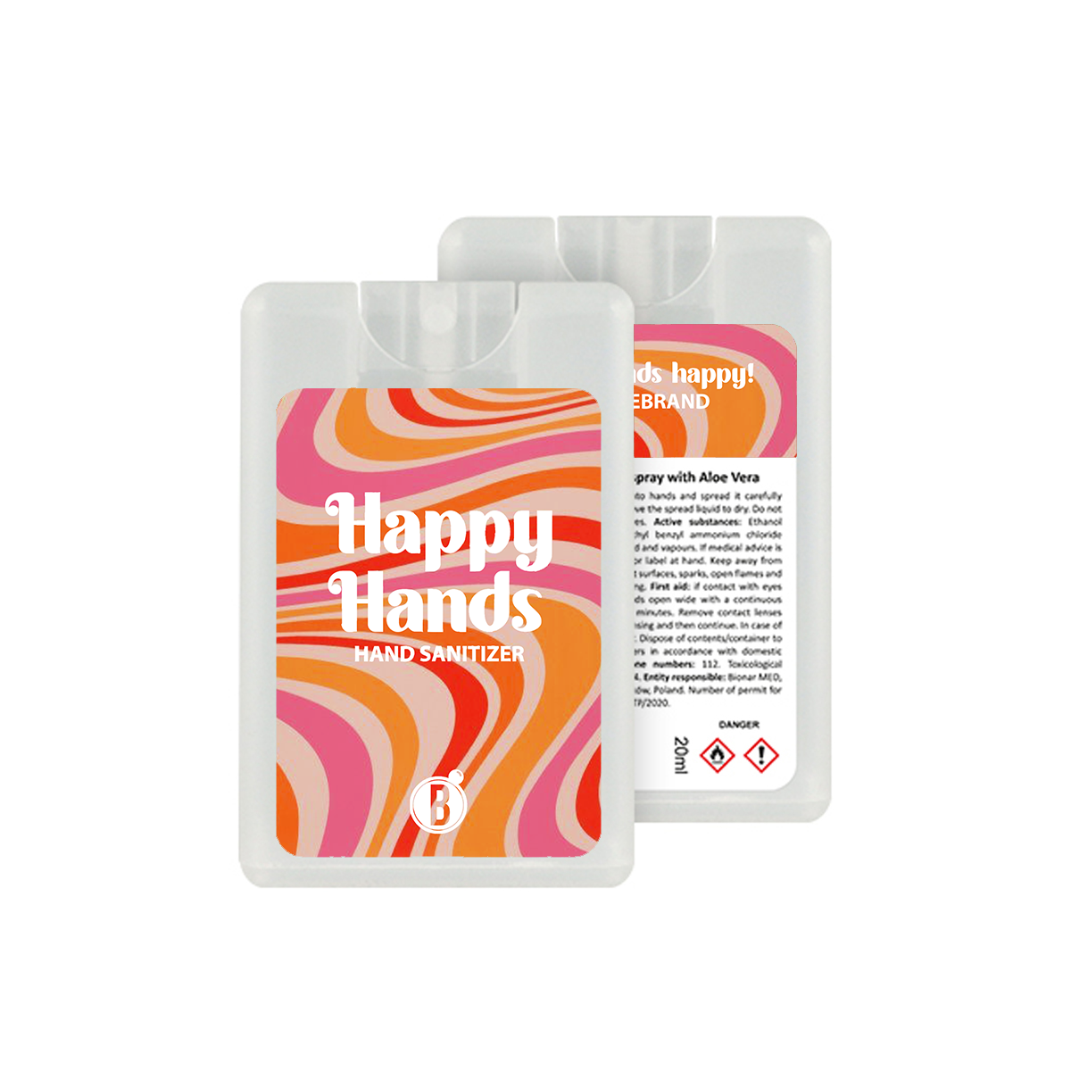 Happy hands desinfectie spray Stripe Vibe