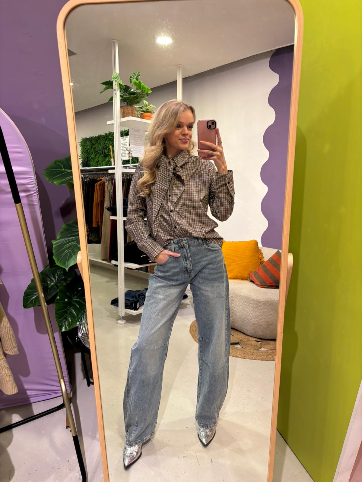 Barrel jeans light blue