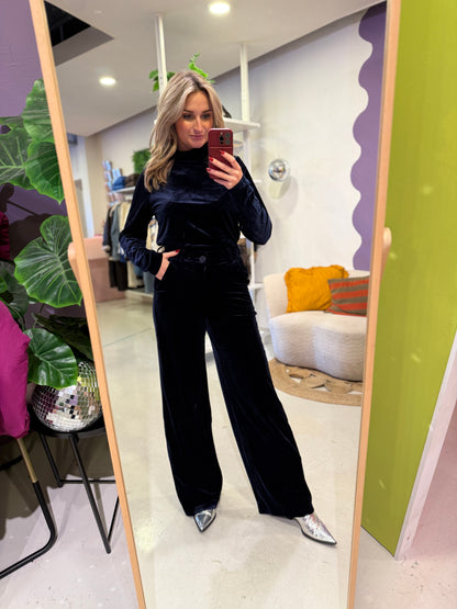 Carolie pants midnight blue