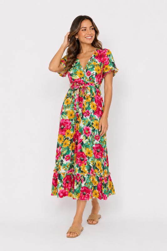 Maxi dress sunflower