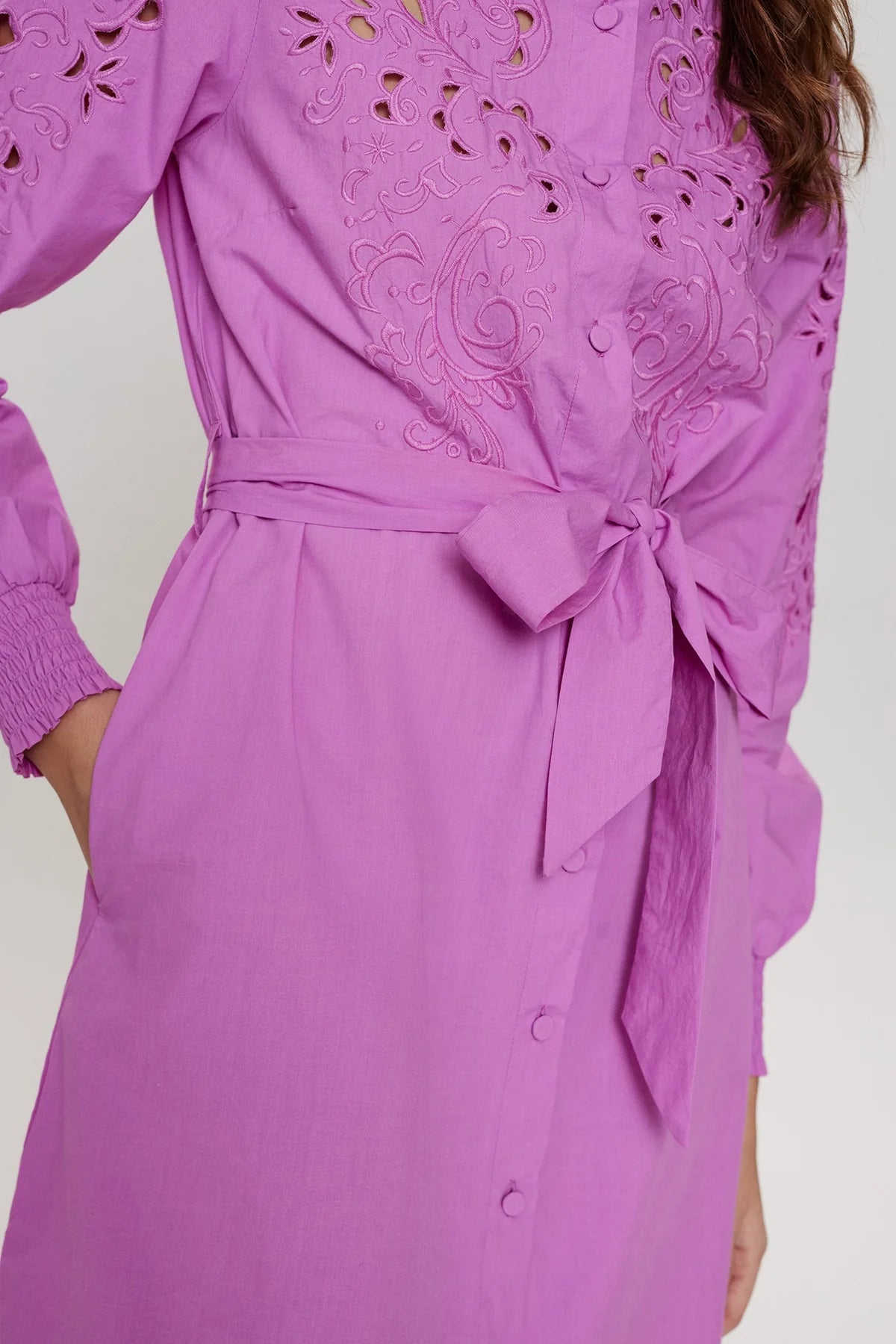 Nulima dress pink blouse