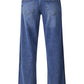 Low rise rechte jeans mid blue wash navy