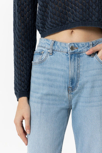 High wasted jeans  AMY straight blue 55