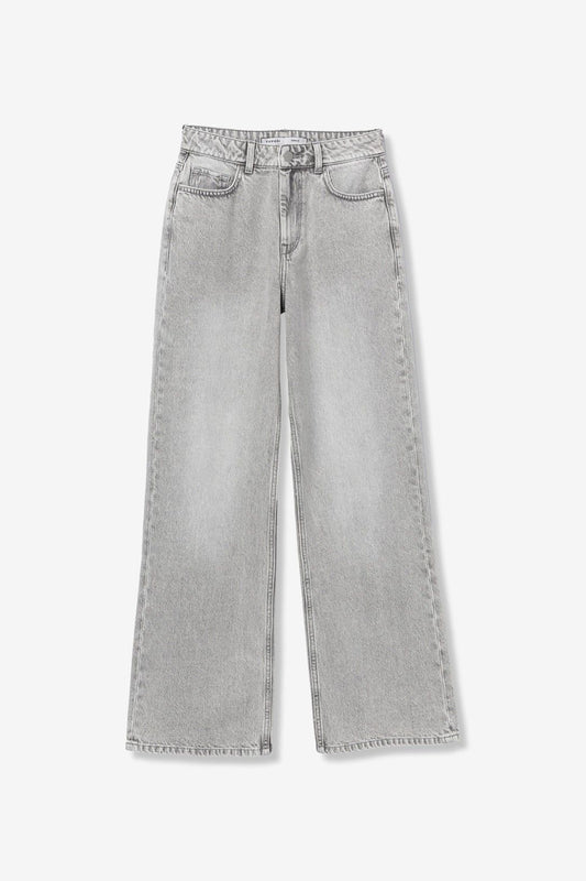 High wasted jeans  BONNYE wide leg grey