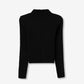 Longsleeve met rib zwart