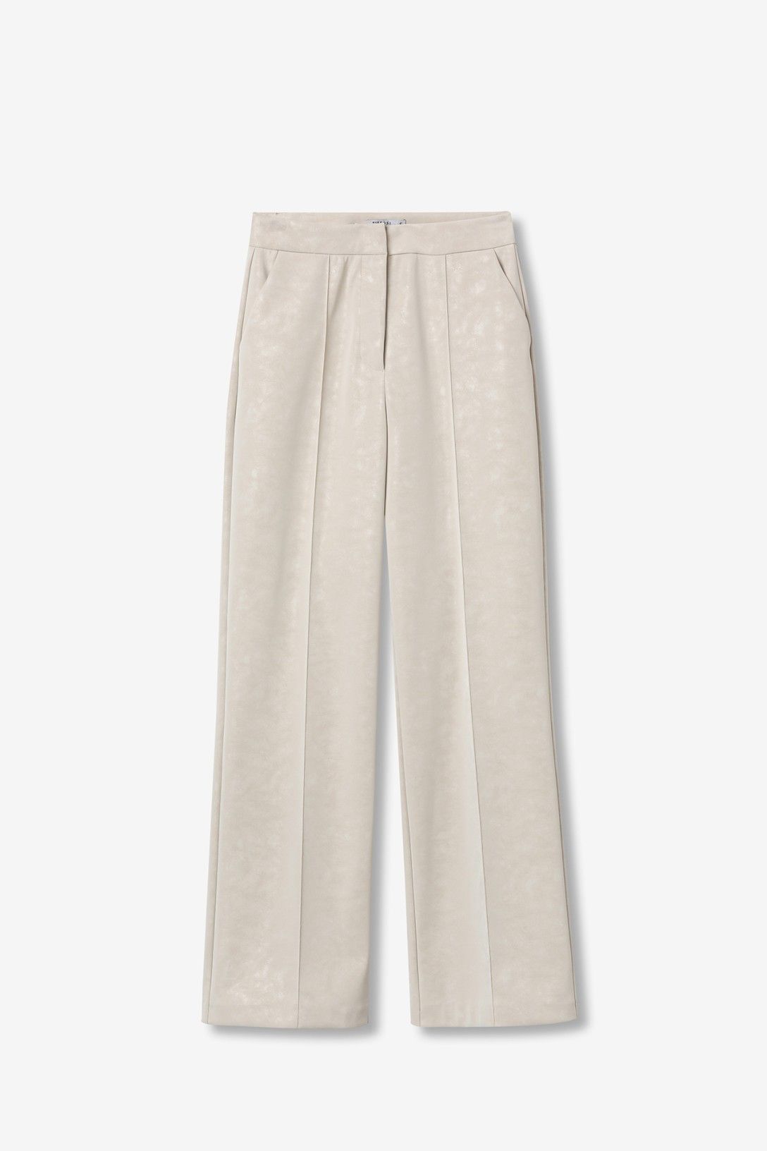 Faux Leather Broek met Hoge Taille