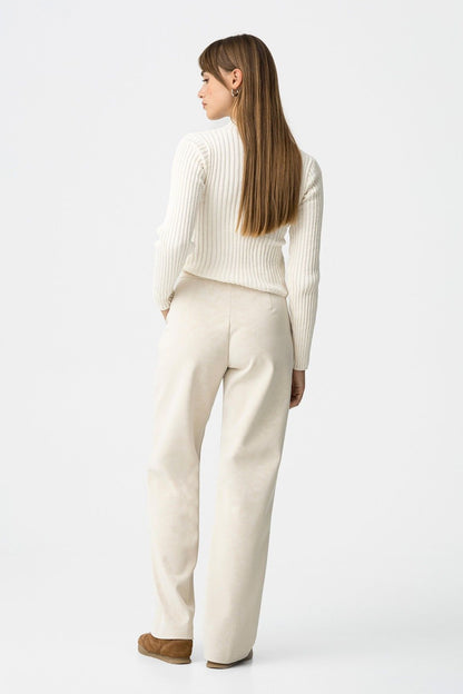 Faux Leather Broek met Hoge Taille