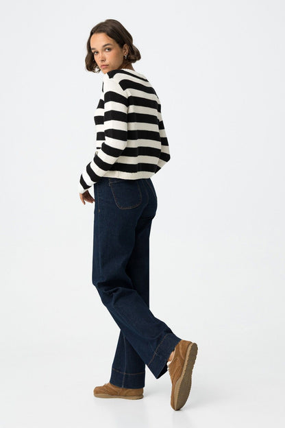 High wasted jeans Olivia dark blue