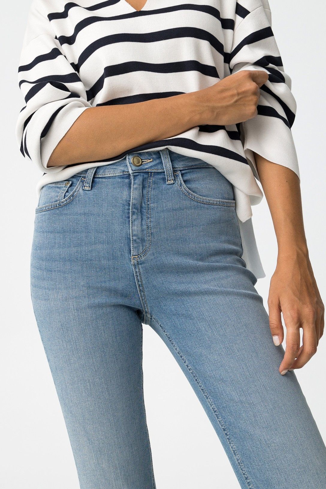 High wasted flared jeans ZOE light blue