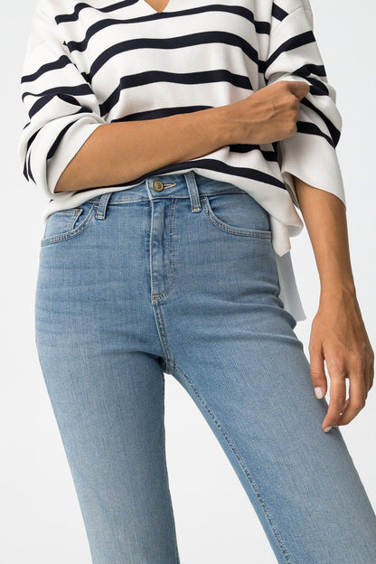 High wasted flared jeans ZOE light blue