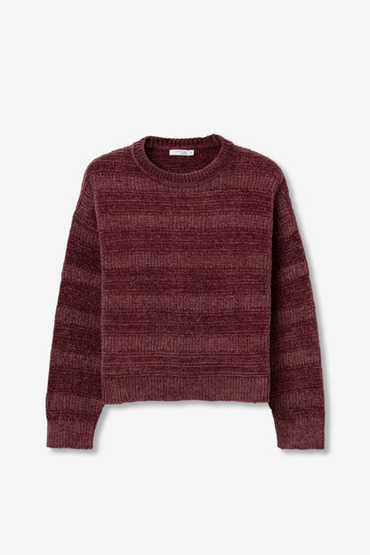 Zachte trui in rood/bruine kleur