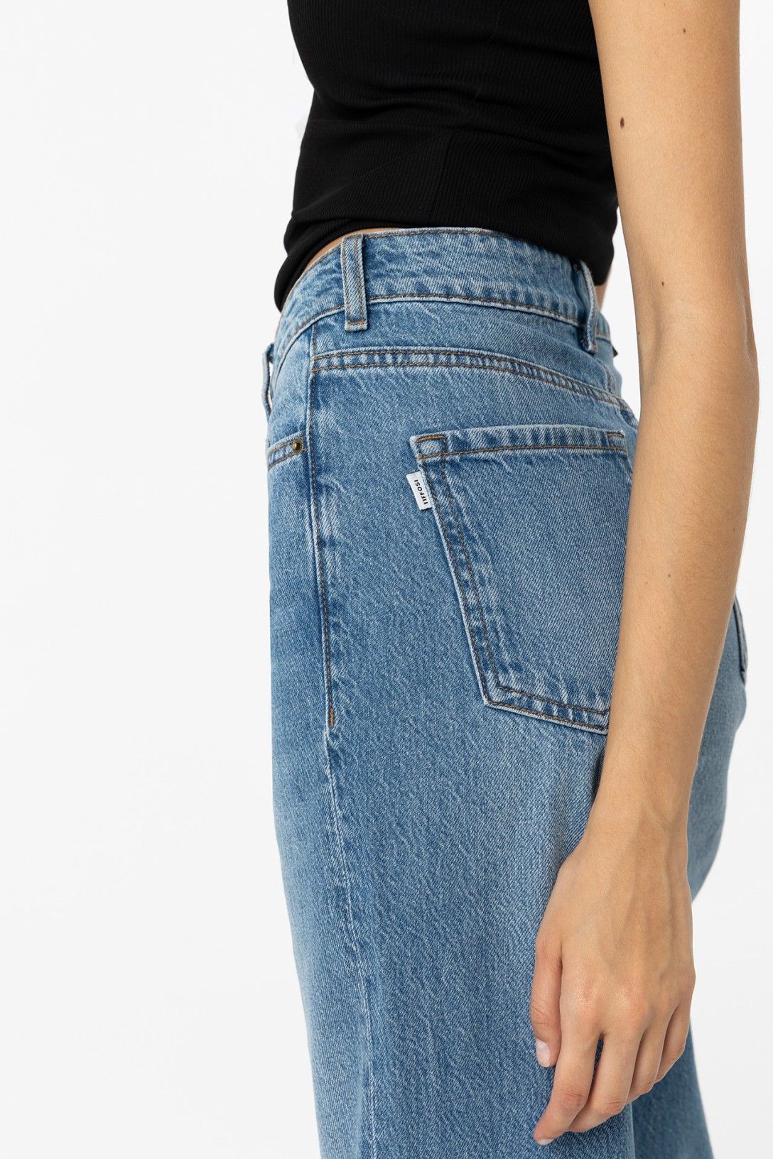 High wasted jeans  BONNYE 41 wide leg med blue