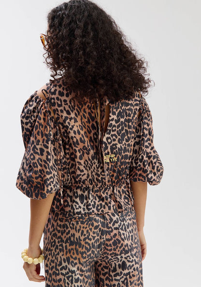 Jacey short sleeve top lexie leopard