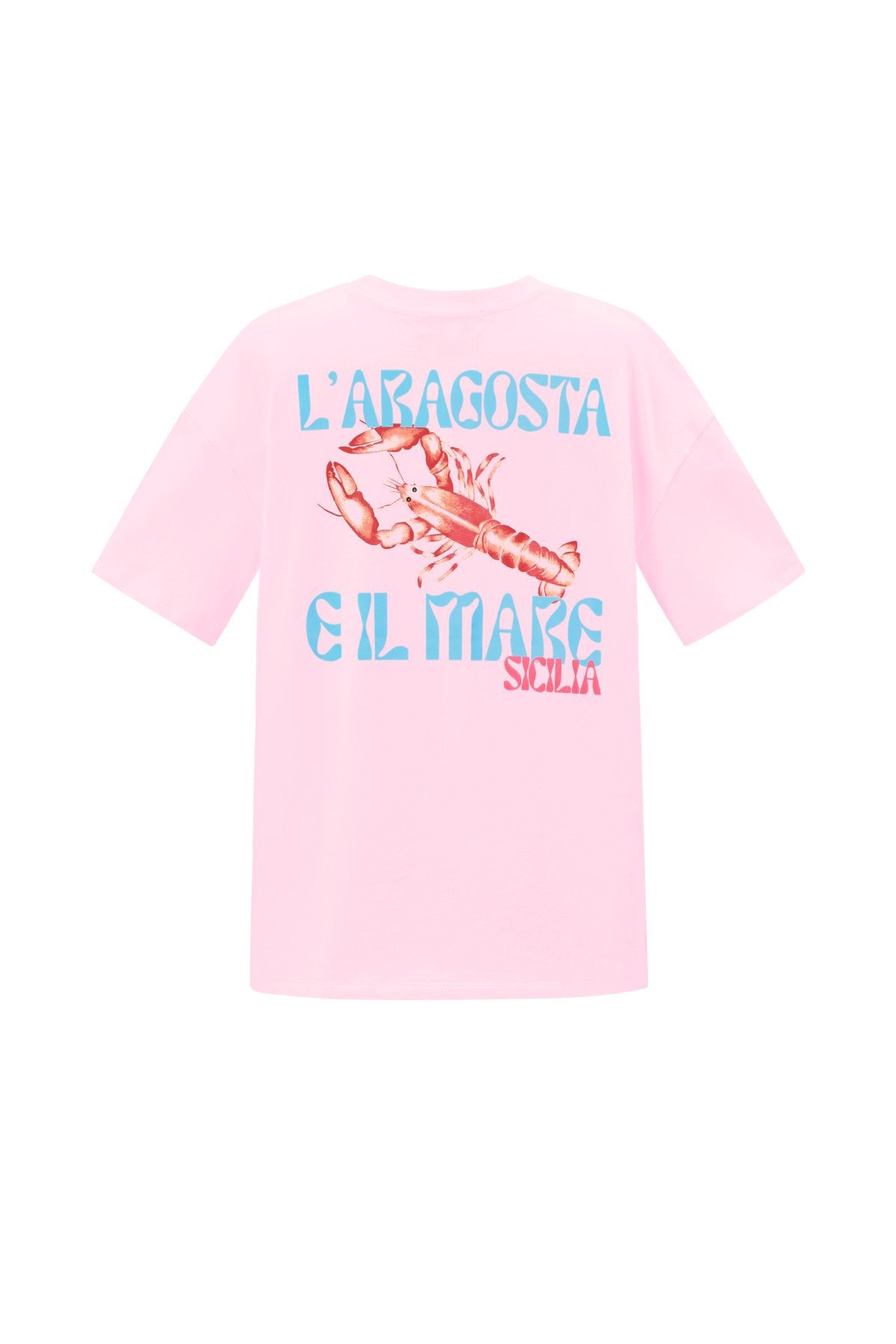 T-shirt lobster backprint pink