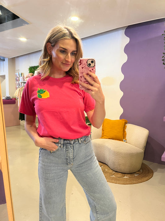 T-shirt lemon pink