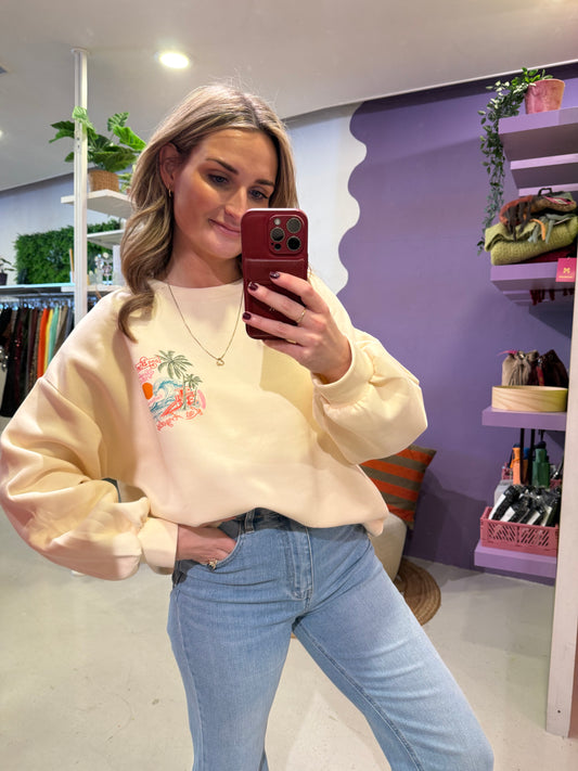 Sweater long beach vibes