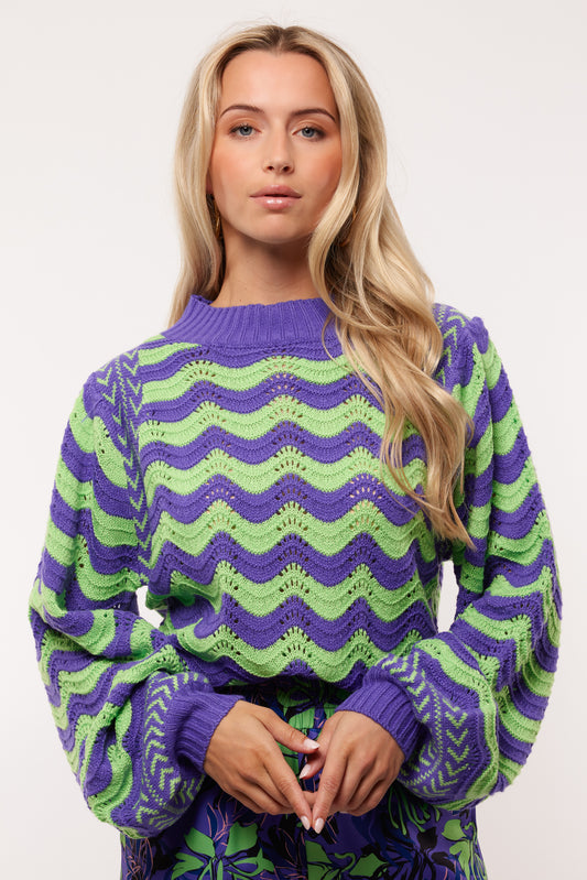 Lin trui cool purple/fresh lime