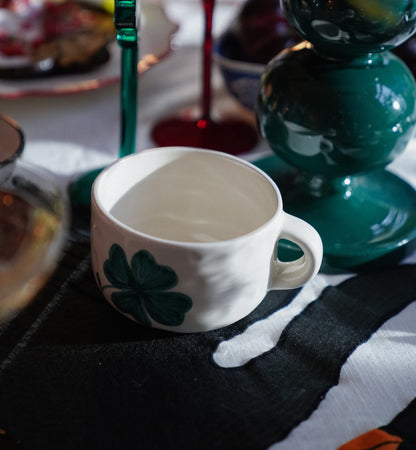 Shamrock cuppucino mug