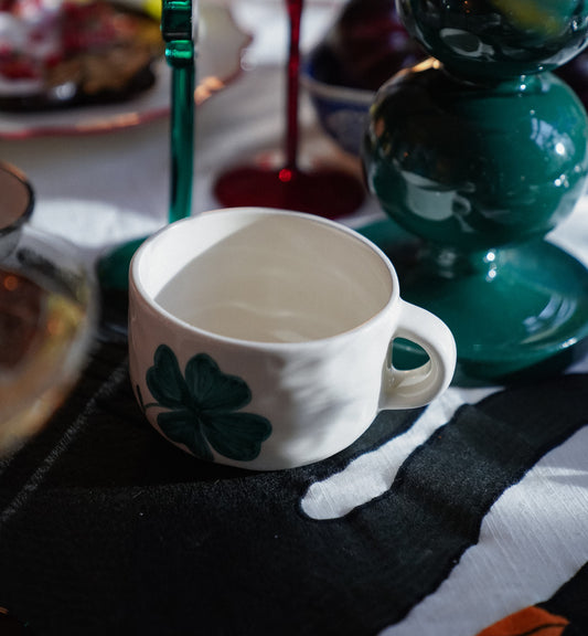 Shamrock cuppucino mug