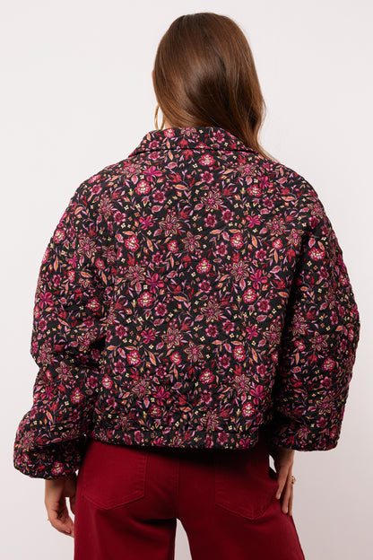 Maribel jacket black/dusty mauve