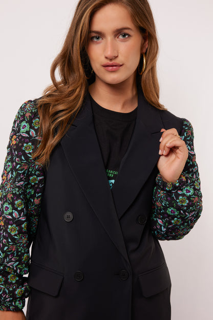 Myrha Blazer black/marine blue