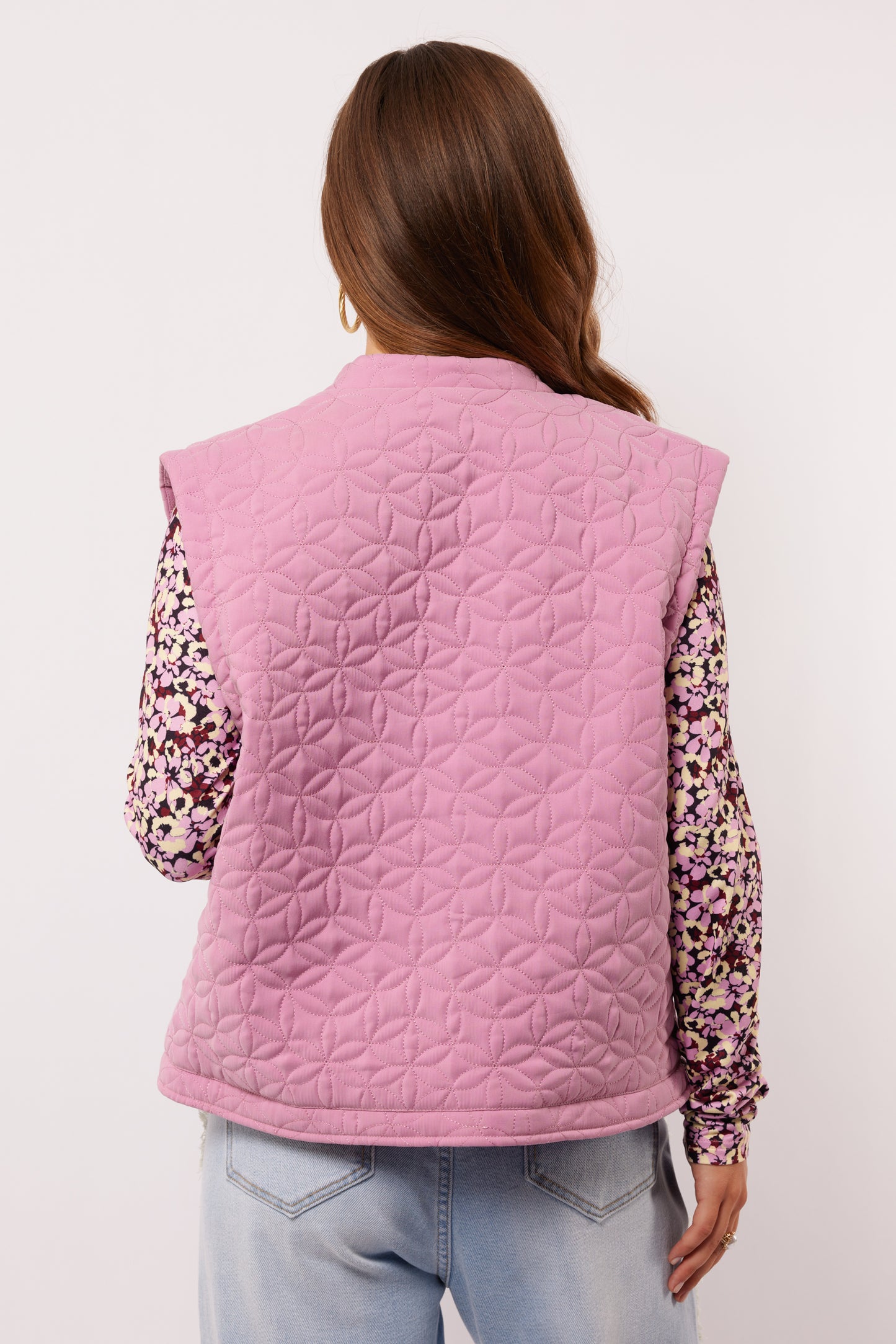 Mealis gilet dusty mauve